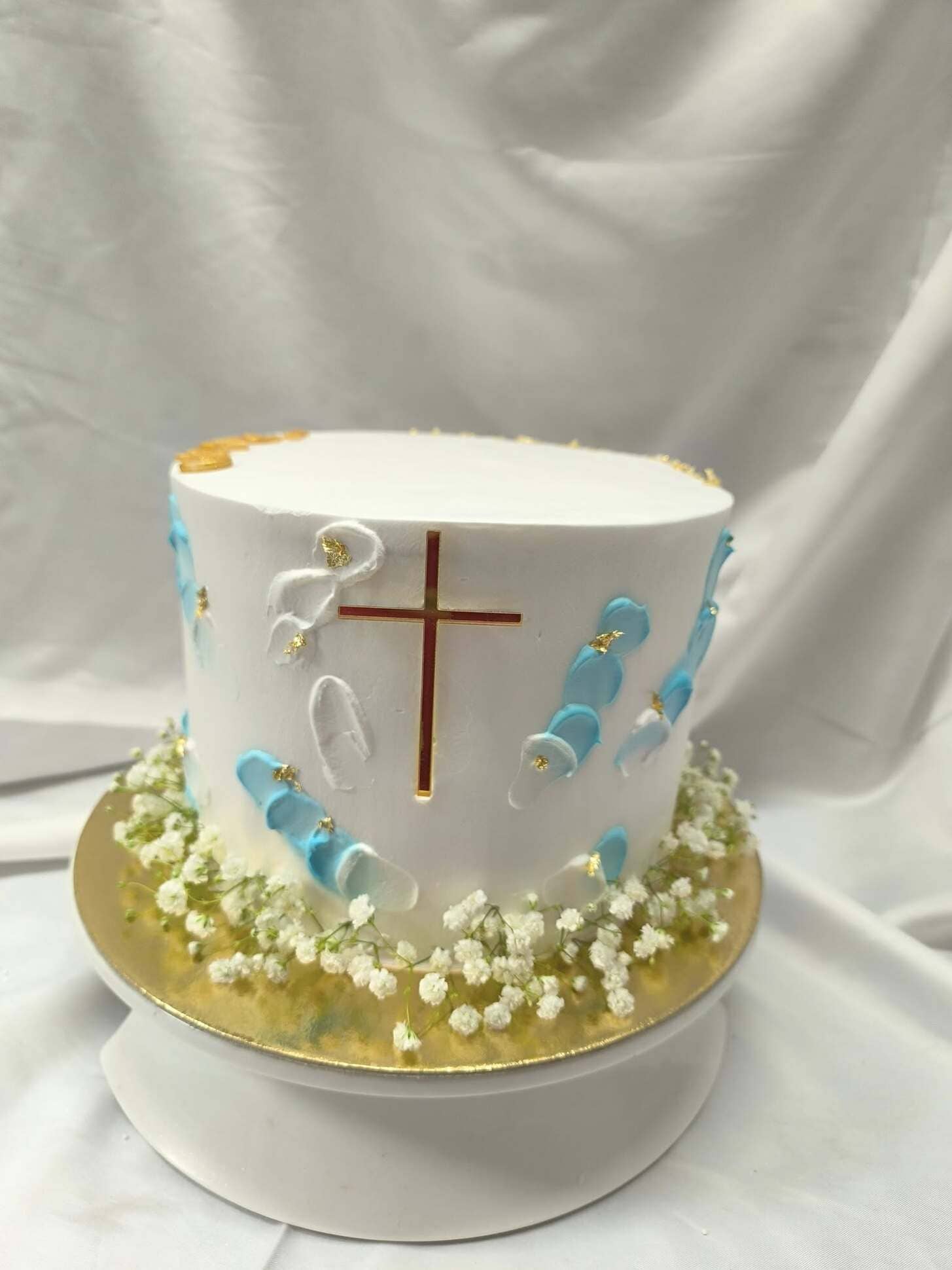 torta duplex pričest krštenje gipsofila